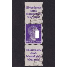 ALEMANIA 1941 ESTAMPILLAS SE-TENANT ZUSAMMENDRUCKE USADAS QUE SON MUCHO MAS RARAS MI S287 RARA 80 EUROS